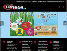 Tablet Screenshot of carpetlandusawi.com